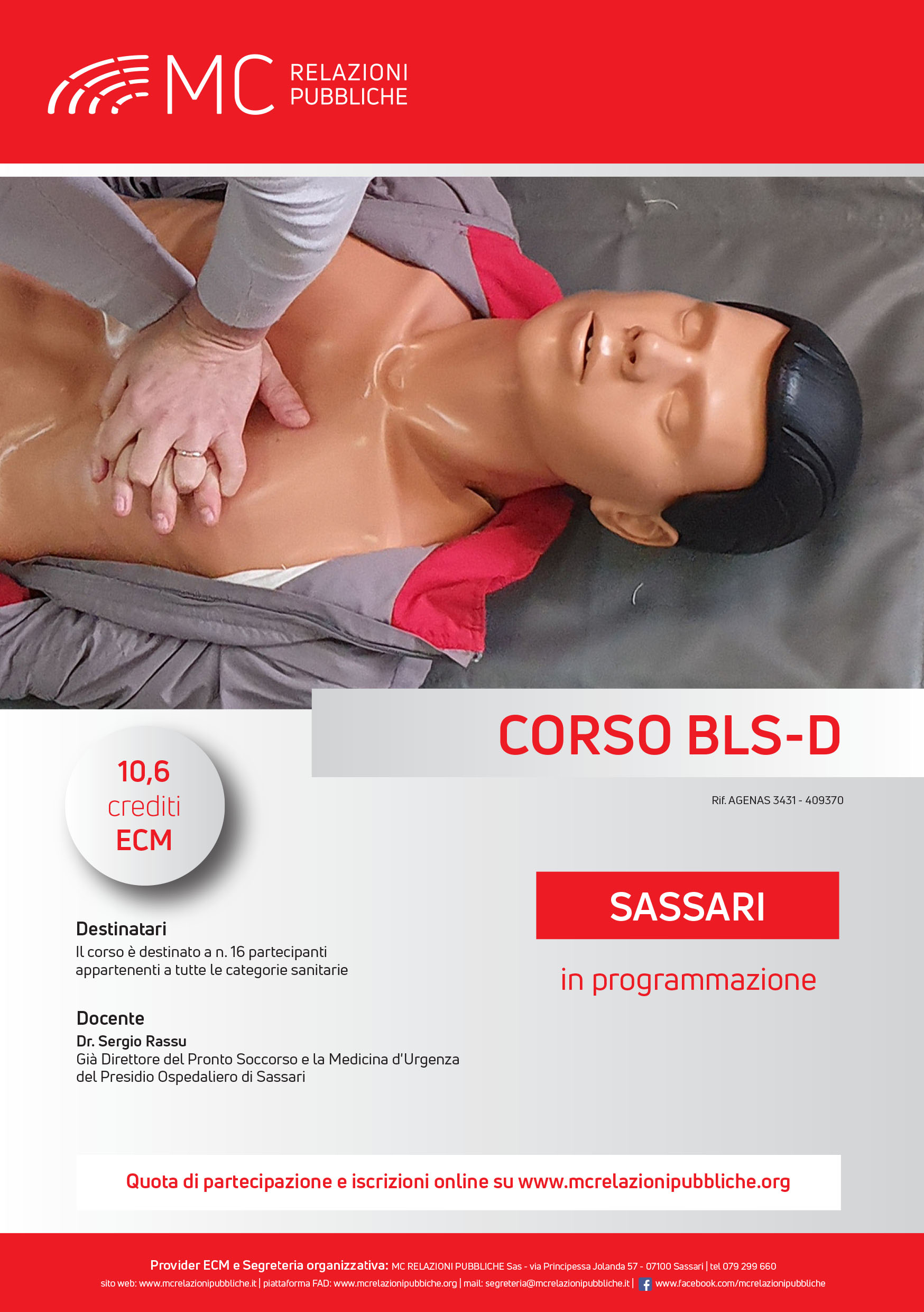 Corso BLS-D. Basic Life Support-Defibrillation - IN PROGRAMMAZIONE