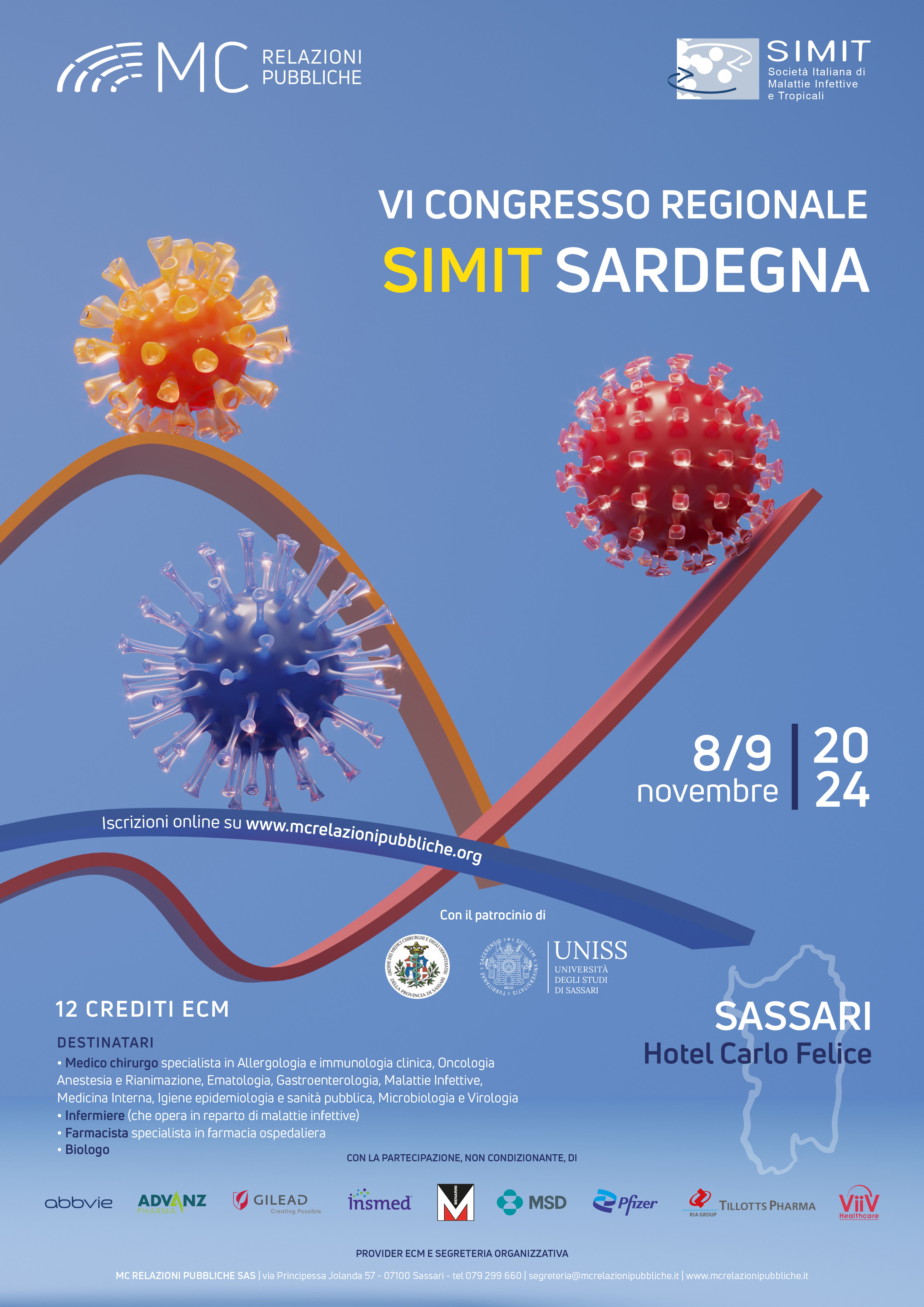 VI CONGRESSO REGIONALE SIMIT SARDEGNA - 8/9 novembre 2024