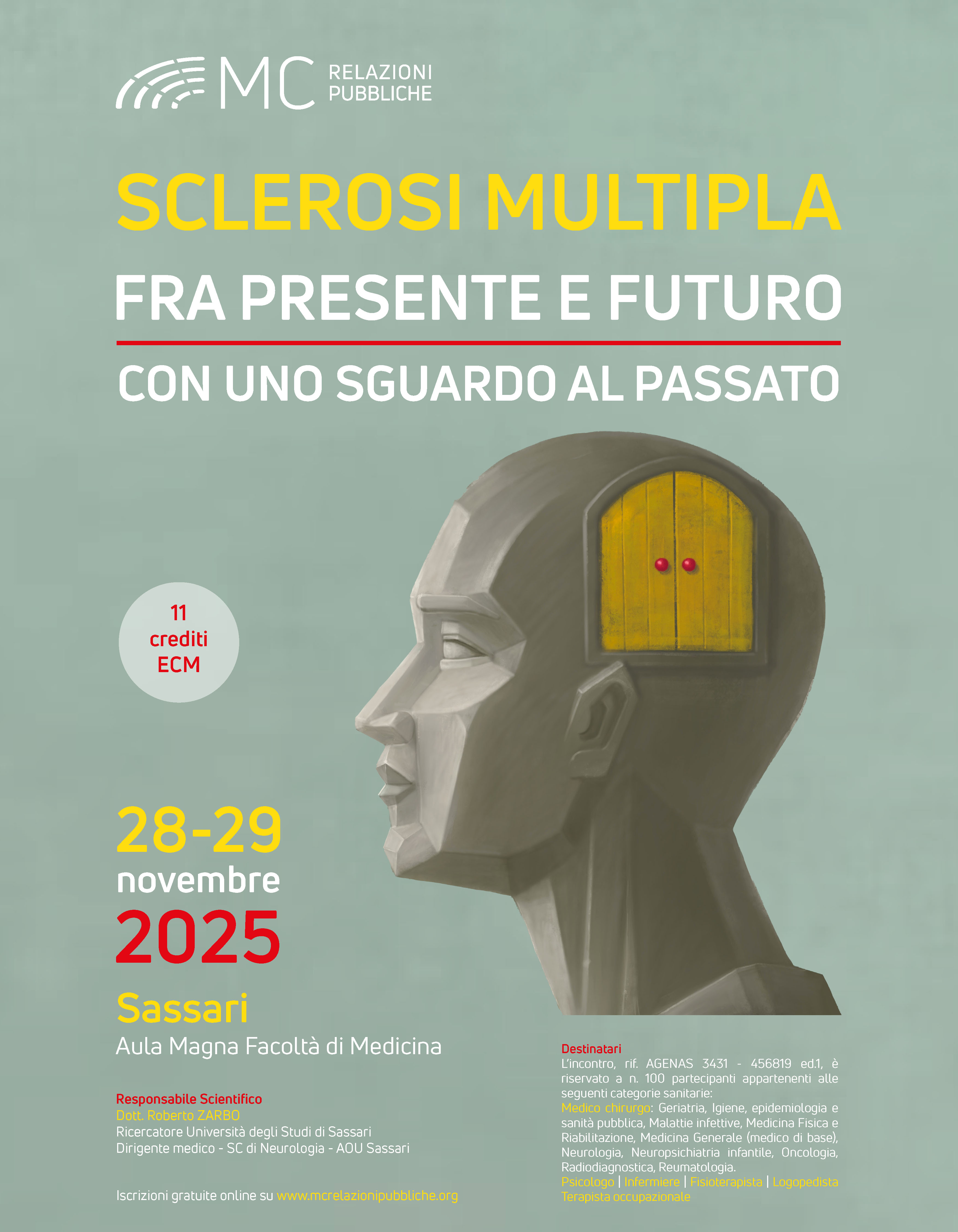 Sclerosi Multipla fra presente e futuro, con uno sguardo al passato - 28/29 novembre 2025