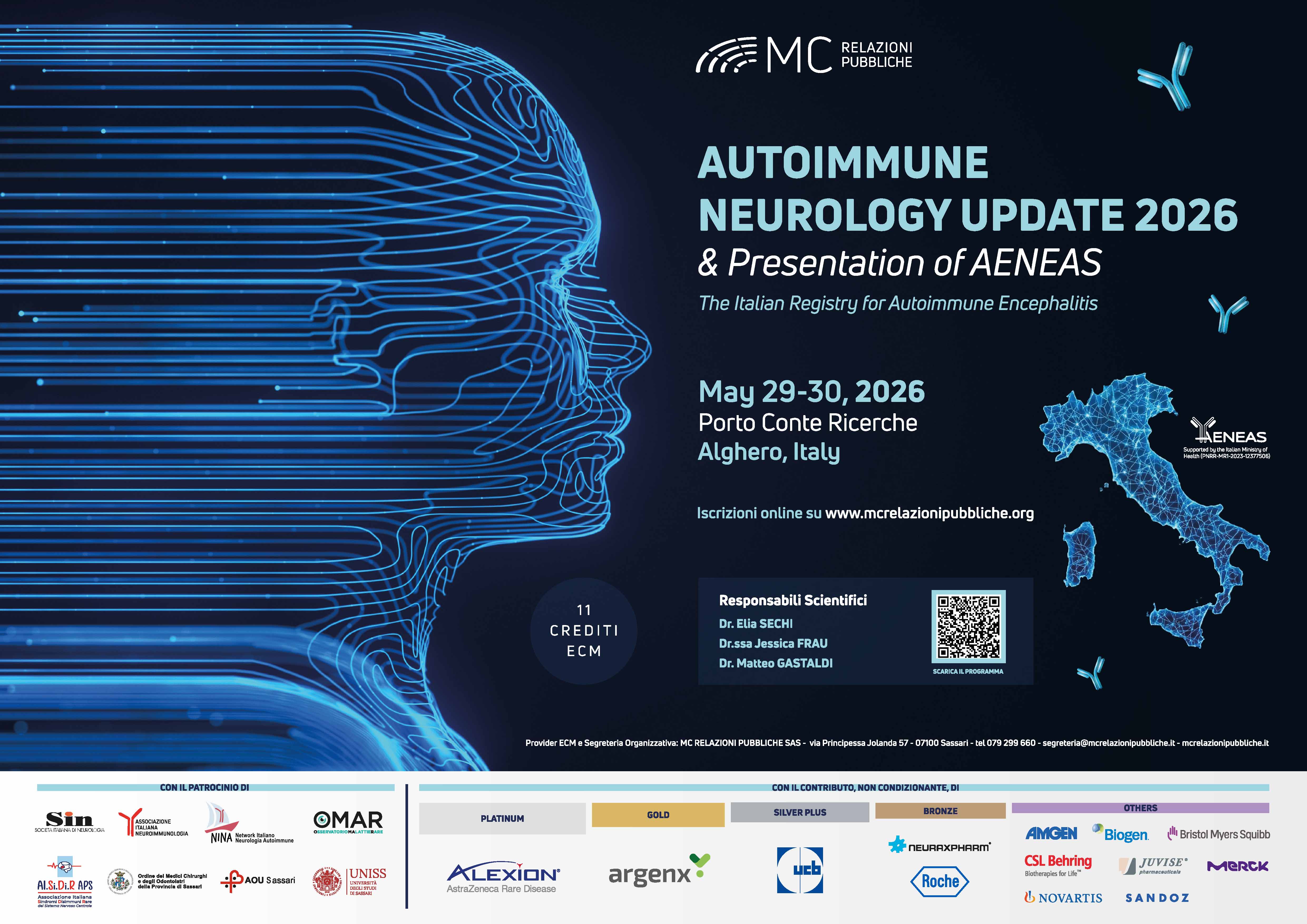 Autoimmune Neurology Update 2026 & Presentation of AENEAS - 29 e 30 maggio 2026