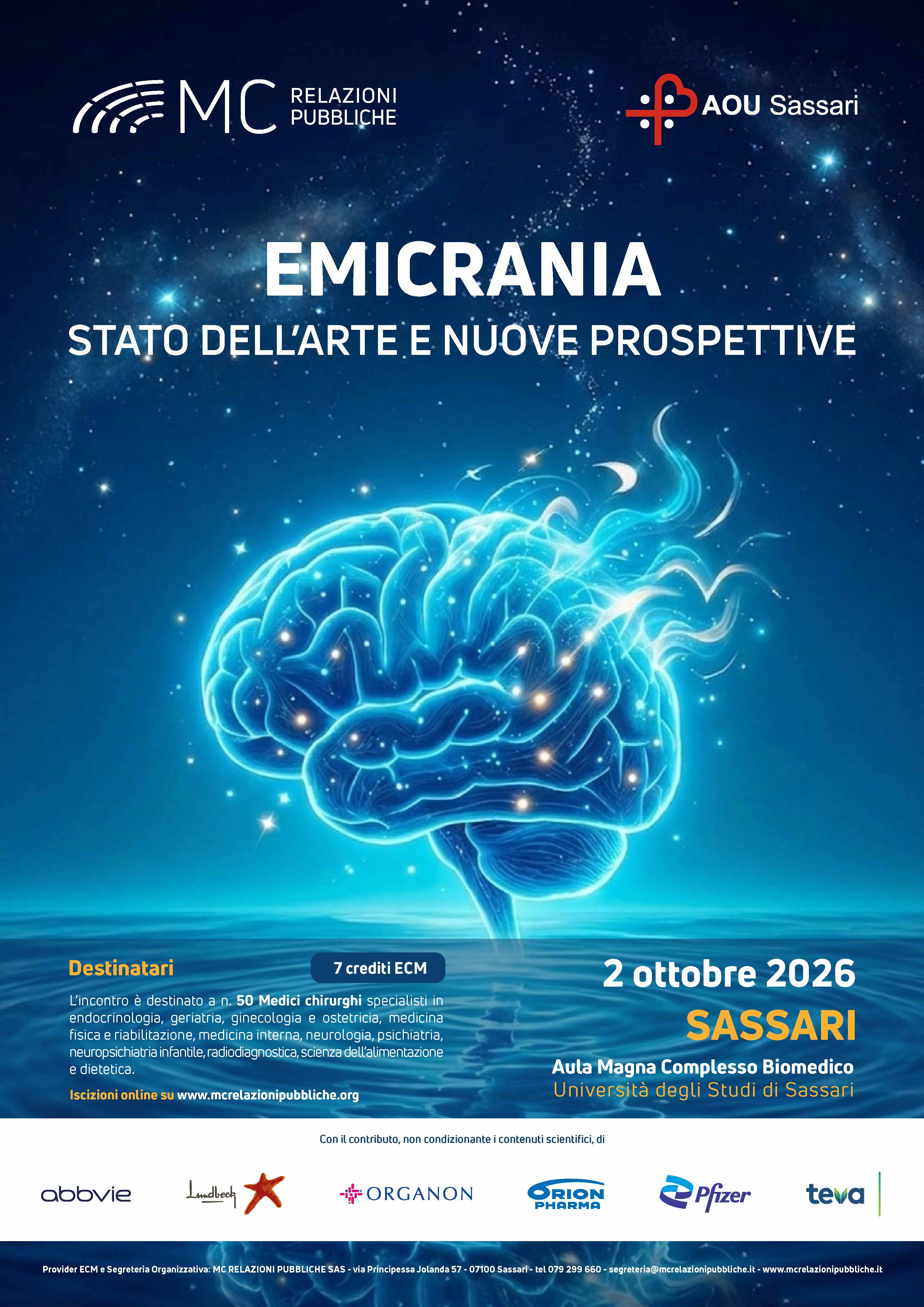 EMICRANIA. Stato dell'arte e nuove prospettive - 2 ottobre 2026