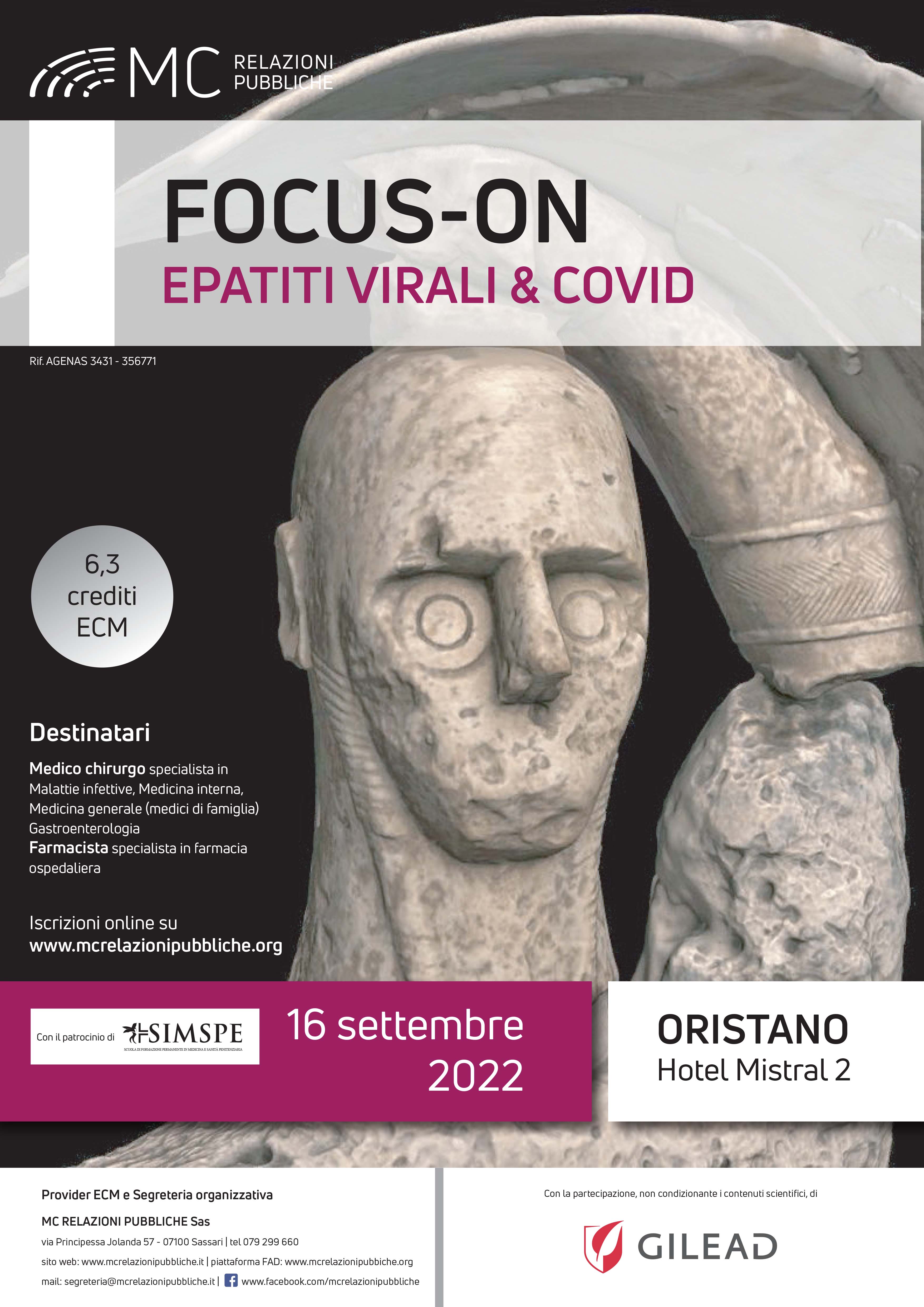 FOCUS-ON EPATITI VIRALI & COVID -  16 settembre 2022